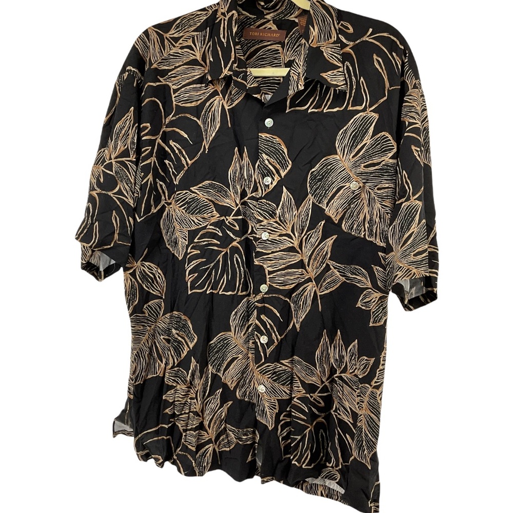 Tori Richard Mens Tropical Short Sleeve Button Front Shirt Multi Color